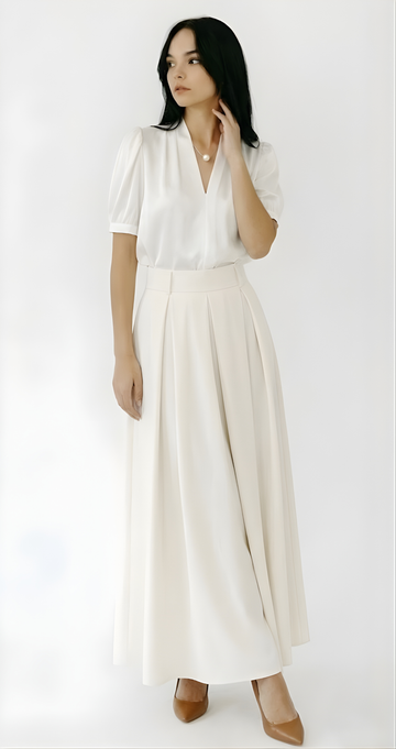 Celina V-Neck Summer Blouse