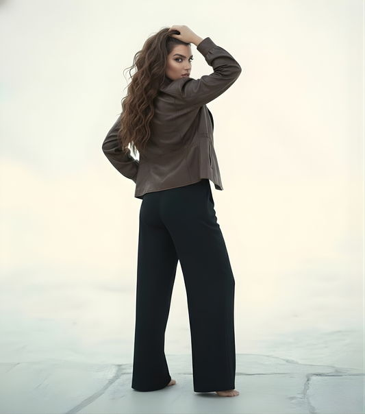 Warm Street Cinched Leather Jacket