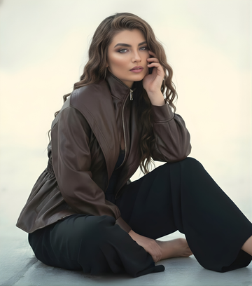 Warm Street Cinched Leather Jacket