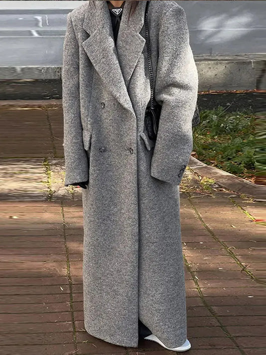 Elegant Wool Blend City Coat