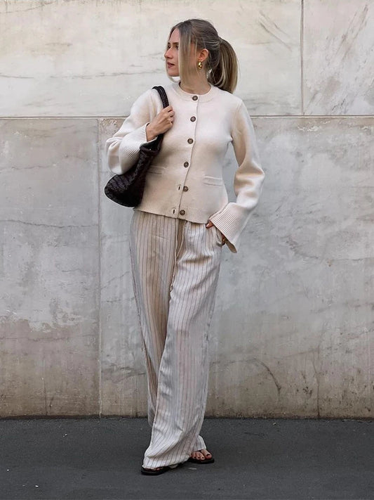 Cozy Office Commute Knit Cardigan