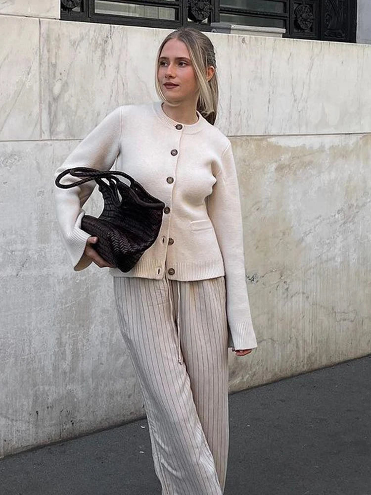 Cozy Office Commute Knit Cardigan