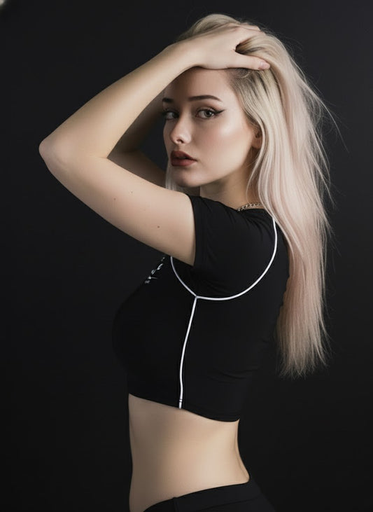 Monogram Muse Crop Tee