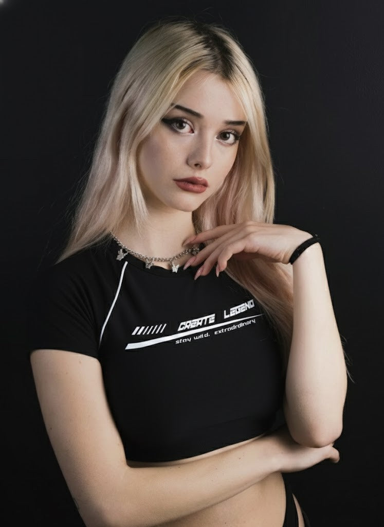 Monogram Muse Crop Tee